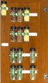 Simple Houseware Spice Gripper Clips Strips Cabinet Holder - 4 Strips, Holds 20 Jars, White