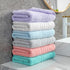 Aibaser 6 Pack 100% (24 48 Inches) Towels Bath Towel for Bathroom, Cotton x High Absorbency Quick Drying (White)