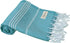 Bersuse Beach Towels Anatolia Collection - Premium Turkish Towel, 100% Cotton, Quick-Dry, Sand-Free, Aqua, 37x70 Inches