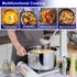 LIANYU 8 QT Stock Pot, Heavy Duty Stainless Steel, Large Cooking Pot for Pasta, Soup, Noodles, with Glass Lid