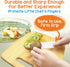 NutriChef 3-Piece Nylon Kitchen Baking Knife Set - Safe Children's Cooking Knives with Firm Grip and Serrated Edges