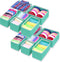 Simple Houseware Foldable Cloth Storage Box, Closet Dresser Drawer Divider Organizer Basket Bins, Turquoise (Set of 12)