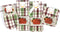 Autumn Kitchen Towels and Pot Holder Set, Fall Pumpkin with Sunflower and Bird Accent