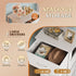 3 Closets, WLIVE Dresser with Drawers, Fabric Nightstand, Cabinet with Wheels, Organizer Storage Dresser for Bedroom
