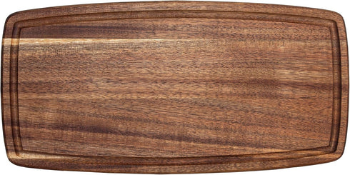 Acacia Wood Cutting Board with Juice Groove, 15-3/4" x 7-7/8" for Kitchen