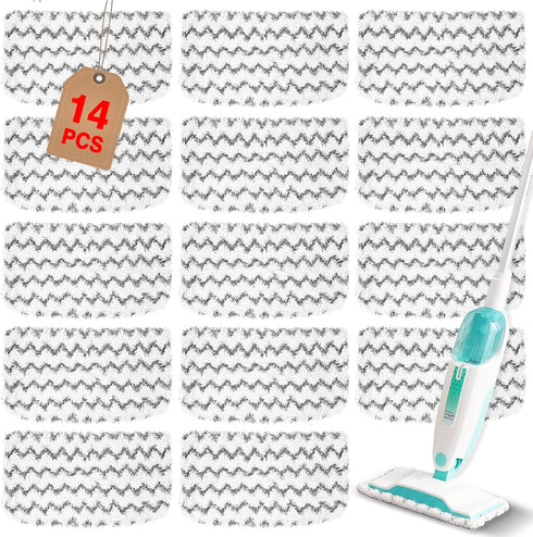 YHOVID 14 Pack Steam Mop Replacement Pads Compatible with Shark Steam Mops S1000/S1000A/S1000C/S1000WM/S1001C,