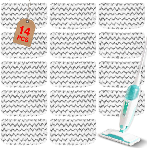 YHOVID 14 Pack Steam Mop Replacement Pads Compatible with Shark Steam Mops S1000/S1000A/S1000C/S1000WM/S1001C,