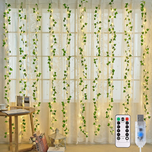 JMEXSUSS Vines Lights for Bedroom, 200 LED Vines Fairy Lights, Artificial Ivy
