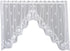 Heritage Lace White Tidepool Swag Pair - 72"X36"