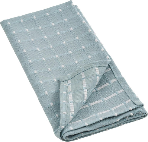 SARO LIFESTYLE 2136.A20S Cotton Blend Stitched Line Table Napkins (Set of 4) 20" Aqua