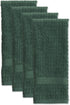 DII Basic Terry Collection Waffle Dishtowel Set, Solid Dark Green, 15x26, 4 Piece