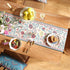 87 Inches Kitchen,Dining,Party,Home,Christmas,12"*87" bilin gaier Farmhouse Berry Red Floral Table Runner for Coffee