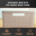 BINO Woven Plastic Basket Small (Natural), 5-Pack, THE JUTE COLLECTION, Stylish Home Organization Storage