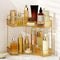 Corner Bathroom Counter Organizer Bathroom Countertop Shelf Makeup Organizer for Vanity Perfume