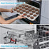 TeamFar Cooling Rack Set of 4, Stainless Steel Grid Cooking Roasting Racks for Baking Sheet Toaster Oven Pan