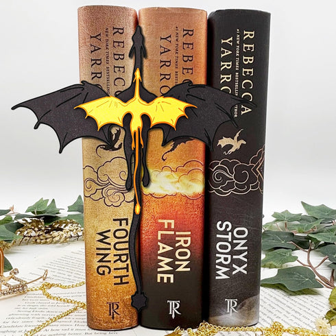 7.9 inch, Big Size Dragon Ornament, Wooden Book Shelf, Library, Bookshelf Decor, Book Lovers Gifts