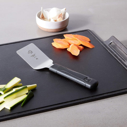 Mercer Culinary Millennia Mini Turner/Spatula, 2.5 Inch Blade, Black Handle