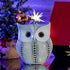 Ornativity White Owl Statue Figurine, Animal Sculpture Home Decoration for Bedroom Living Room Kitchen Office