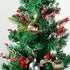 WILLBOND 24 Poinsettia Pcs Christmas Picks and Spray Christmas Tree Red Berry Pine Picks Artificial Faux Berry Branches