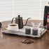 Coffee Bar Accessories,Station Organizers,Large Capacity Storage with Drain Board,Whisky Tray,Mug Tea Cup Holder Coffee