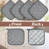 Cotton Pot Holders for Kitchen - MAQIHAN 4pcs Square Pot Holders Sets Hot Pads Set Gray 7 inch Terry Cloth Pot with Holder Cotton Potholders Small Hot Pad Holder Bulk for Oven Cooking Baking by MAQIHAN