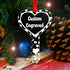 Personalized 2025 New Home Christmas Ornament Gift Box - Key Shape First House Customized Shatterproof Acrylic