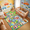 Car Rug for Kids Playroom - Road Rug for Boys Room Kids