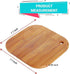 Home Mini Cutting Board, Small Fruit Cutting Board, Solid Bamboo Wood Board, Set of 2