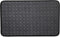Anti-Fatigue Kitchen Faux Leather Non-Skid Cushioned Comfort Mat, 18" x 30", Diamond Black/Black