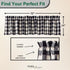 Park Designs Farmhouse Kitchen Valances, Black & Cream Buffalo Check, 72" x 14"
