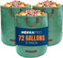 MEKKAPRO Big Gulp Lawn Bags, 3-Pack 72 gallons Heavy Duty Lawn and