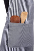 AMOUR INFINI Cotton Aprons for Women, Adjustable Strap and Waist Ties, Reusable for Baking and Cooking (Charcoal)