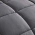 3-Piece Set 88 88 Inches Chezmoi Collection All Season Queen Comforter Gray, Soft Quilted Down Alernative Duvet Insert