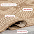 nuLOOM 2' x 3' Outdoor Tribal Geometric Area Rug, Light Brown, Stain Resistant, Weather Resistant, High Traffic