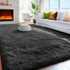 5x7, PAGISOFE Black Fluffy Shag Area Rugs for Bedroom Soft Fuzzy Shaggy Machine Washable Rugs for Living Room,Plush