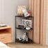 3 23.2" Book Small Corner Shelf, Tier Corner Bookshelf Display for Living Room Decor, Standing Shelf Bookcase