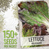 Pack 14 Packets Seed Needs Lettuce Seeds Variety for Planting a Collection of Individual Varieties - Includes Romaine