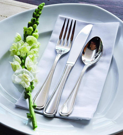 Oneida Foodservice New Rim Teaspoons, 18/10 Stainless Steel, Set of 12