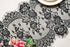 Letjolt Black Lace Table Runner - 14 x 120 Inches Embroidered Doilies for Vintage Boho Wedding & Party Supplies
