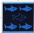 ORIGINAL KIDS Set 12 100% 12 12 Wash Cloth - Bath Time Shark Attack of Washcloths - Cotton Jacquard Super Soft Colorful