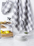 DII Buffalo Check Kitchen Collection - Classic Farmhouse Dishtowel Set, 20x30, Gray & White, 3 Piece