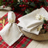 DII Holiday Dining Table Linen Napkin Set, 20x20, Jacquard Snowflakes, 6 Piece Sparkle Metallic Kitchen Décor