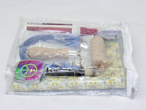 Heavy Duty Clear Vinyl Zippered Storage Bags (9" x 11" x 2") for Jewelry, Cosmetics, Crafts, 0.9 Gallon 2-Pack