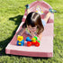 ORWIPO Cozy Unicorn Kids Sofa Bed with Removable Washable Cover & Hook and Loop Backrest Foldable Toddler Chair