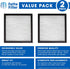 Fette Filter Replacement Filters Compatible with Holmes Filter E, Activated Carbon & Multi Layer, Pack of 2