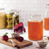 2 Pack 1 Gallon Glass Jar With Lid - Large Airtight Metal Lids, BPA-Free, Wide Mouth Sun Tea Jar for Storage