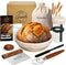 Sourdough Starter Kit for Beginners Complete Bread Baking Set with Banneton Basket,
