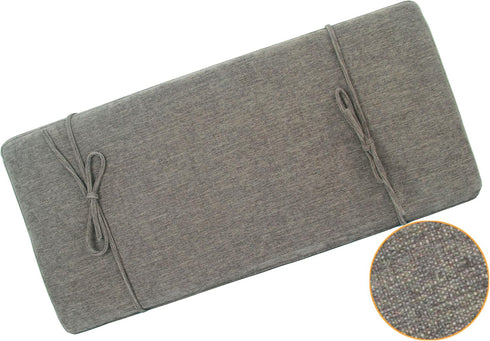 30"x14"x2" Loveboat Washable Bench Cushion, Non-Slip Bench Pad for Shoe Storage, Window, Piano, Dining Greybrown