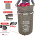 360 4 dbest products Bigger Laundry Trolley Rolling Hamper Basket on wheels Bag Cart Large Capacity with Removable