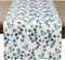 SARO LIFESTYLE Eucalyptus Leaf Table Runner, 16"x120" Eucalyptus Design